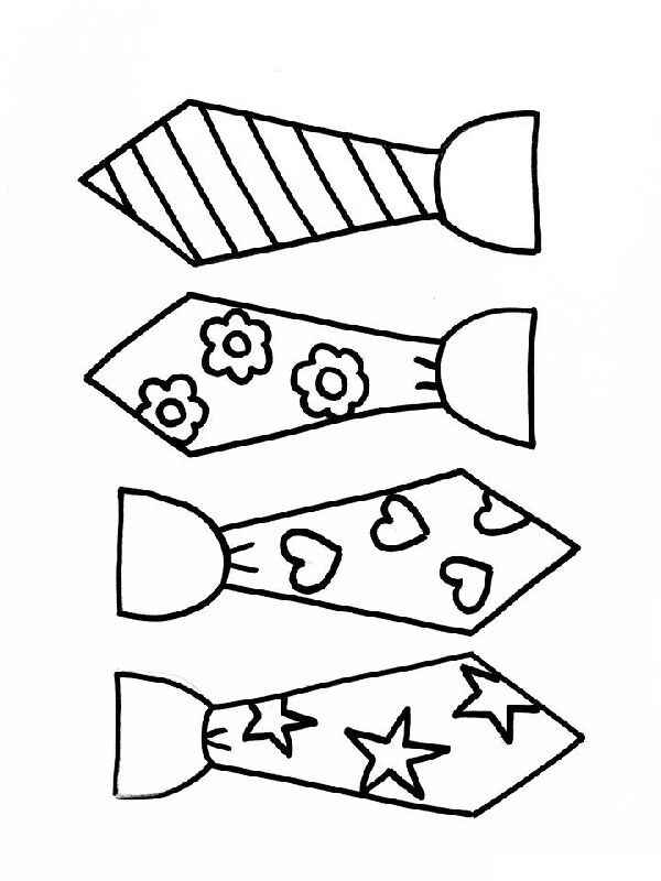 Krawatte Ausmalbilder 191