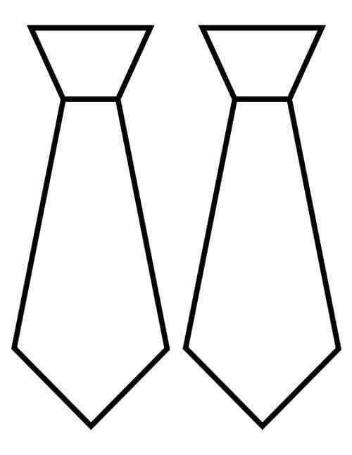 Krawatte Ausmalbilder 600