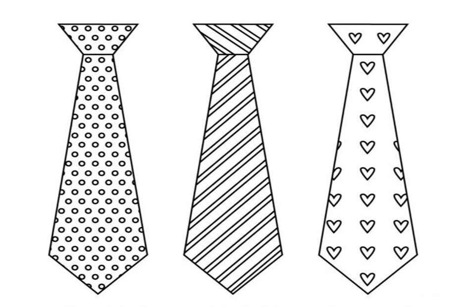 Krawatte Ausmalbilder 632