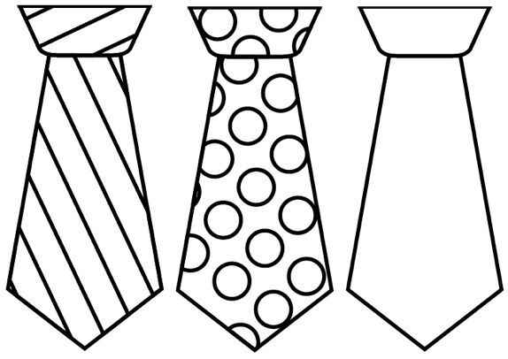 Krawatte Ausmalbilder 653