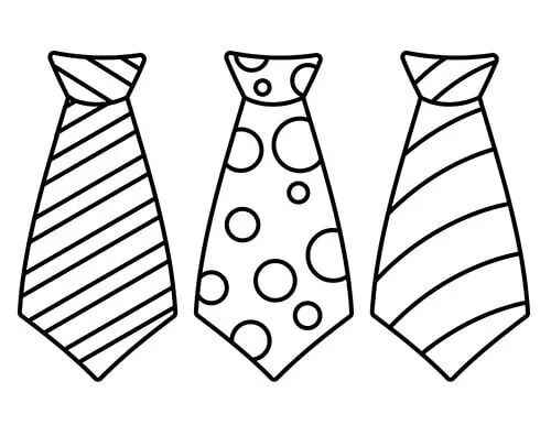 Krawatte Ausmalbilder 771