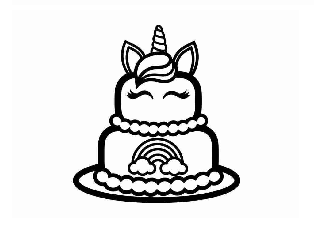 Kuchen Ausmalbilder 085