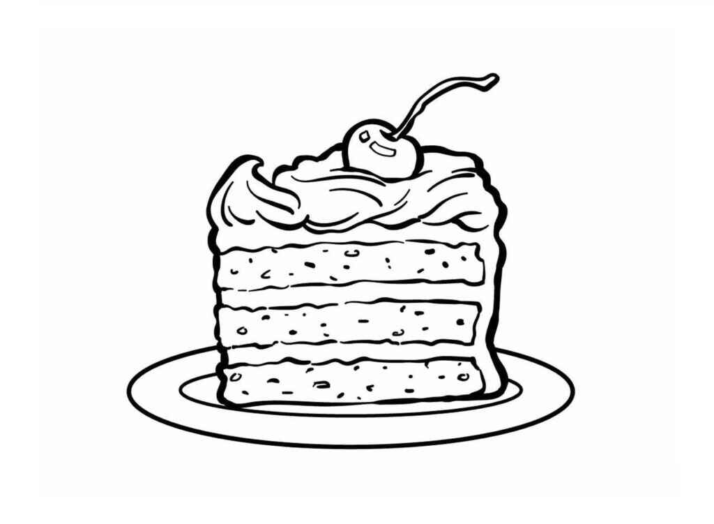 Kuchen Ausmalbilder 088