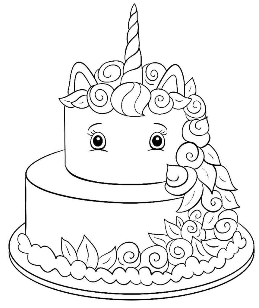 Kuchen Ausmalbilder 287