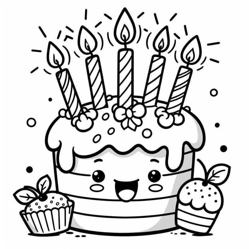 Kuchen Ausmalbilder 310