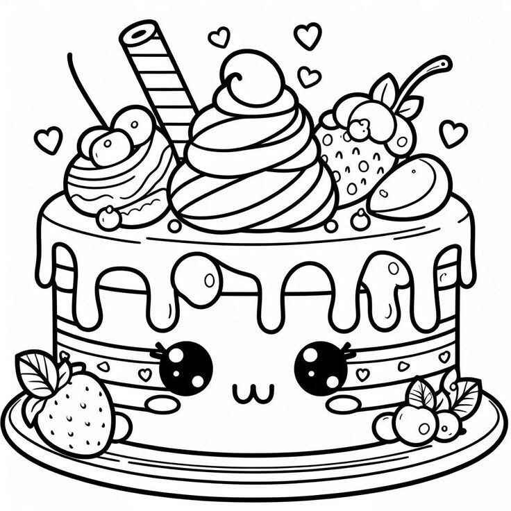 Kuchen Ausmalbilder 384