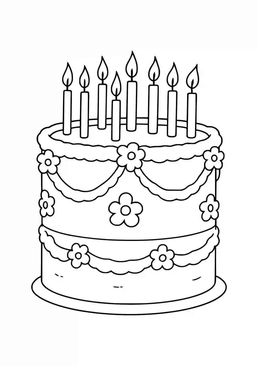 Kuchen Ausmalbilder 469