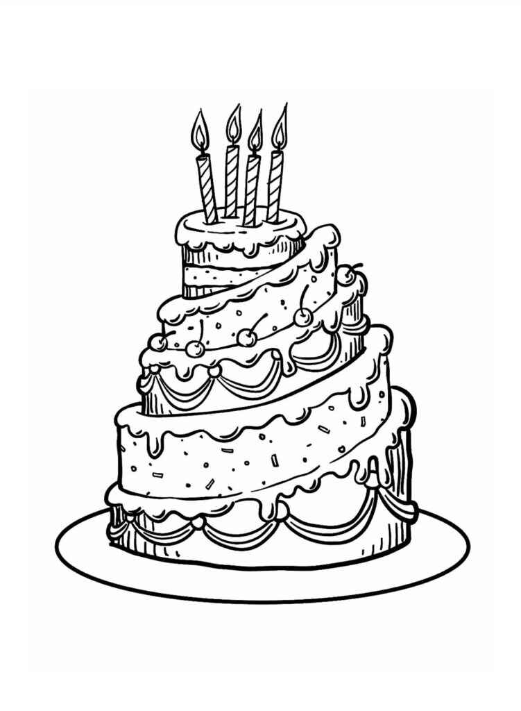 Kuchen Ausmalbilder 645