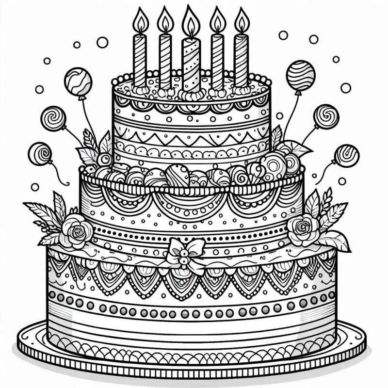 Kuchen Ausmalbilder 828