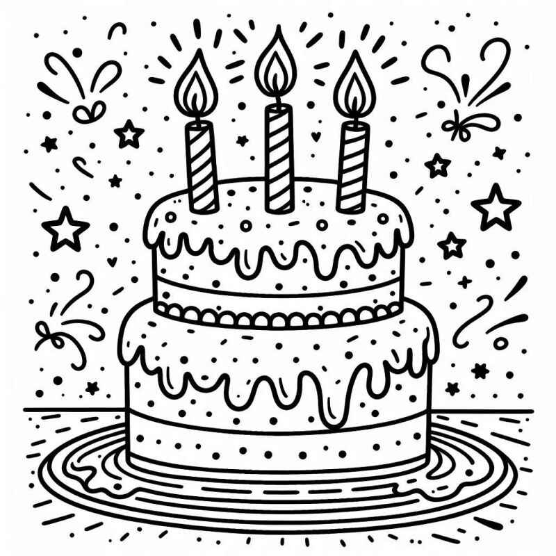 Kuchen Ausmalbilder 877