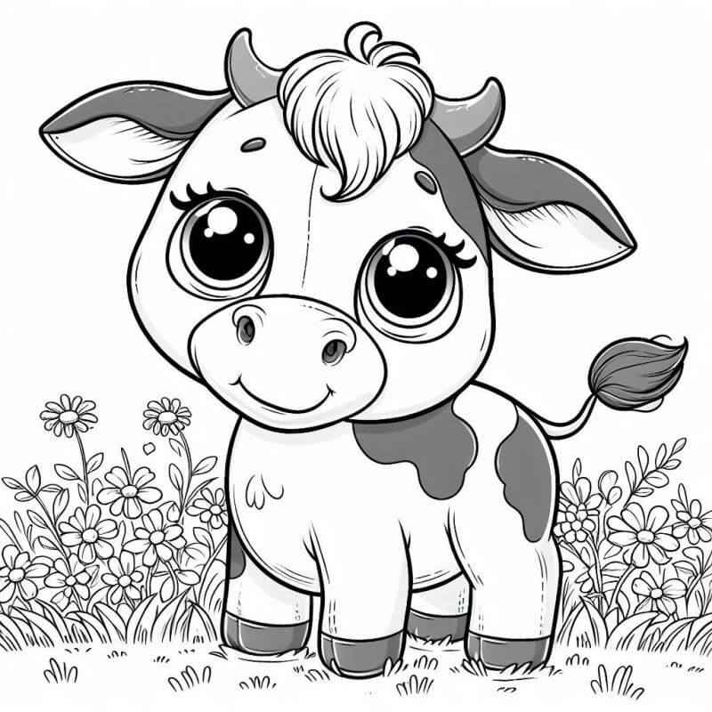 Kühe Ausmalbilder 132