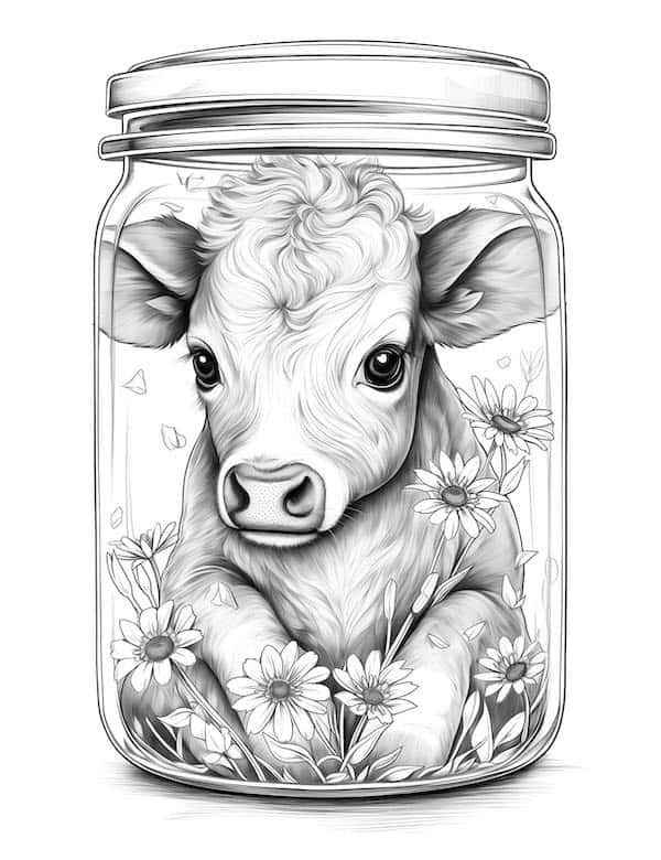 Kühe Ausmalbilder 172