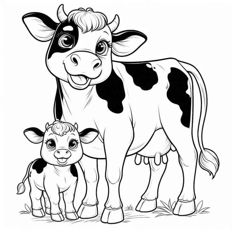 Kühe Ausmalbilder 391