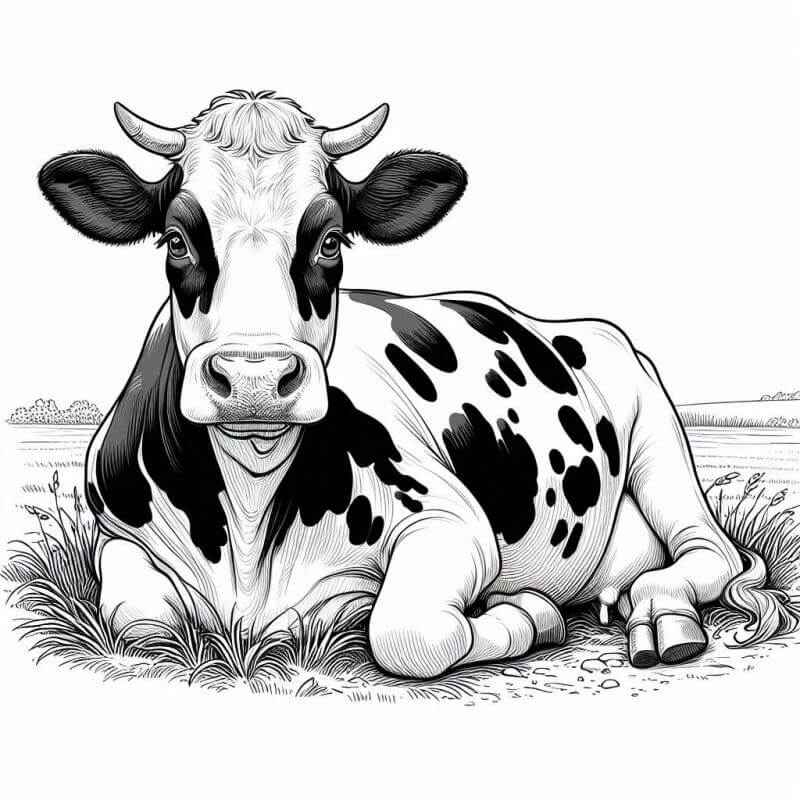 Kühe Ausmalbilder 454