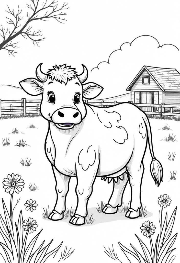 Kühe Ausmalbilder 471