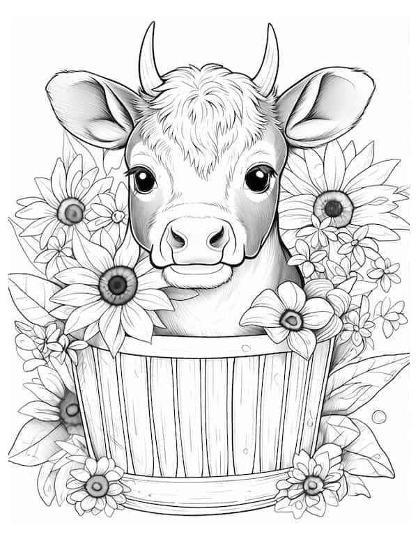 Kühe Ausmalbilder 552
