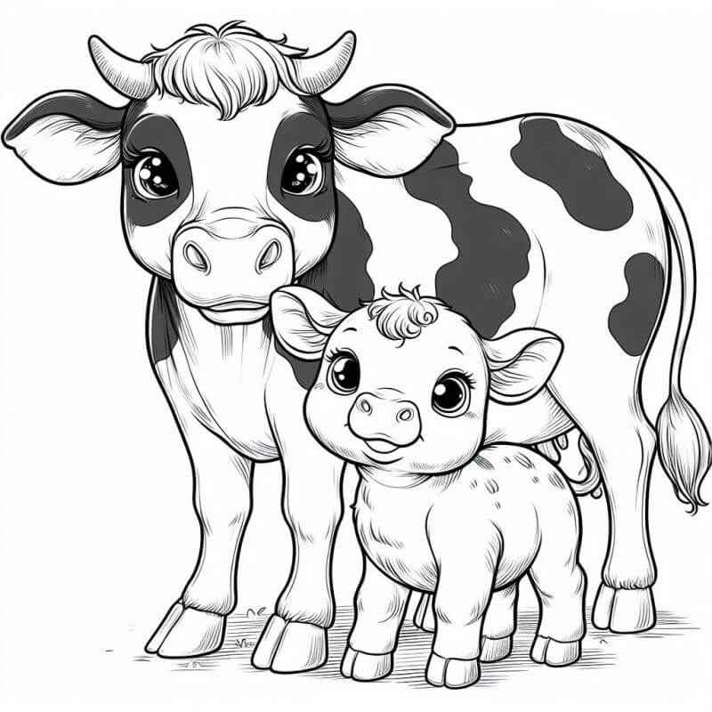 Kühe Ausmalbilder 562