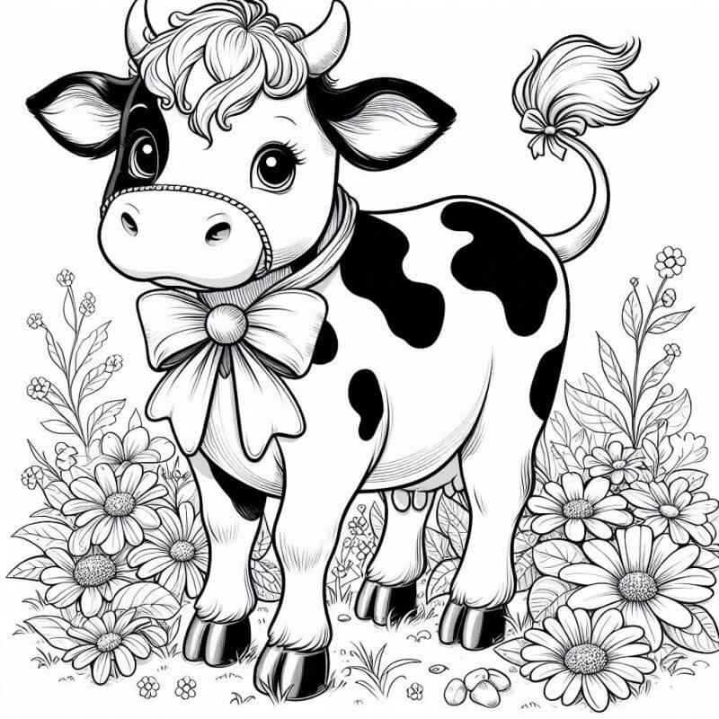 Kühe Ausmalbilder 683