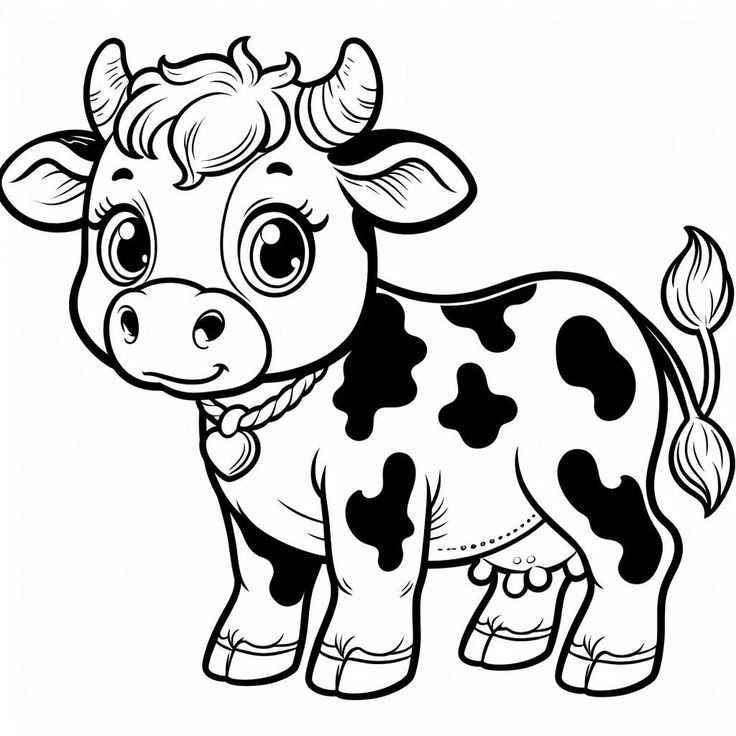 Kühe Ausmalbilder 684