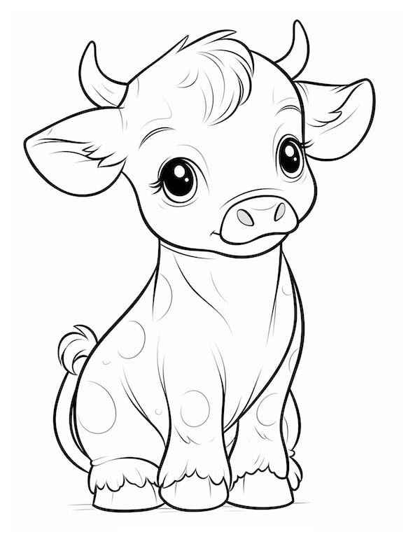 Kühe Ausmalbilder 834