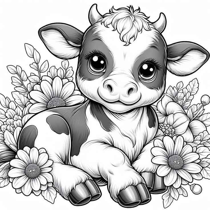 Kühe Ausmalbilder 903