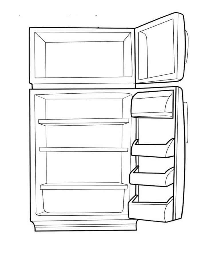 Kühlschrank Ausmalbilder 263