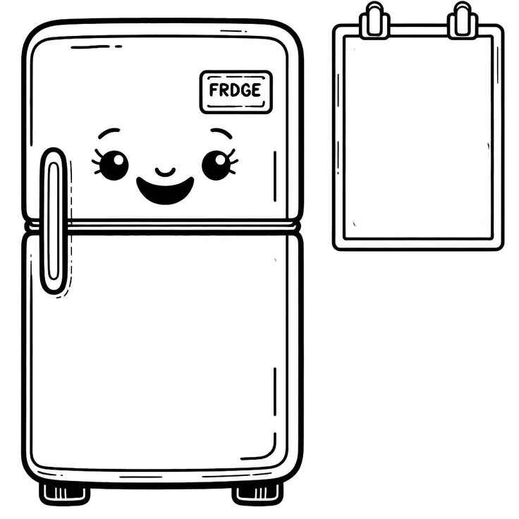 Kühlschrank Ausmalbilder 459