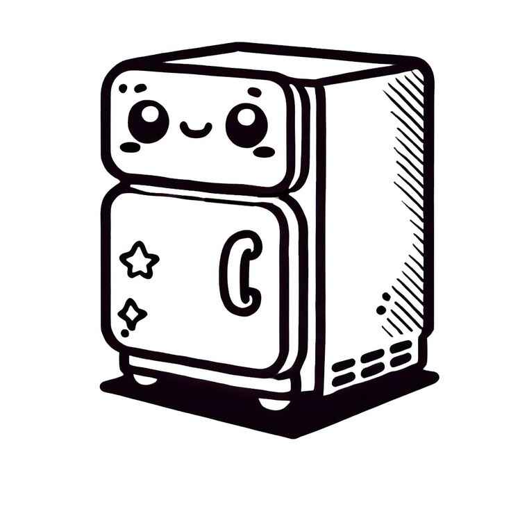 Kühlschrank Ausmalbilder 615