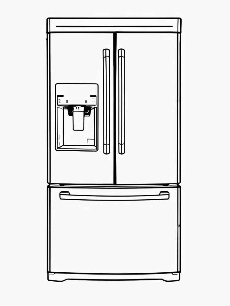 Kühlschrank Ausmalbilder 673