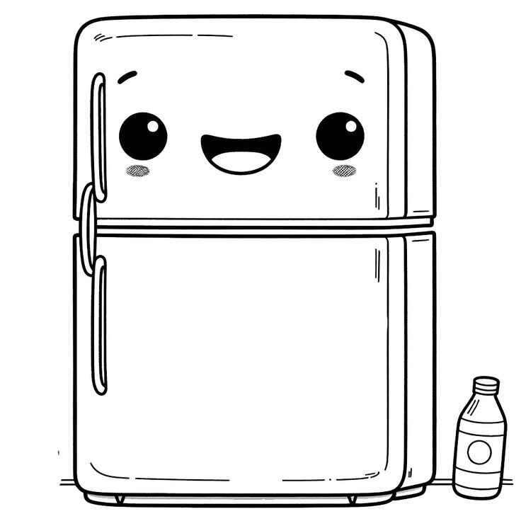 Kühlschrank Ausmalbilder 832