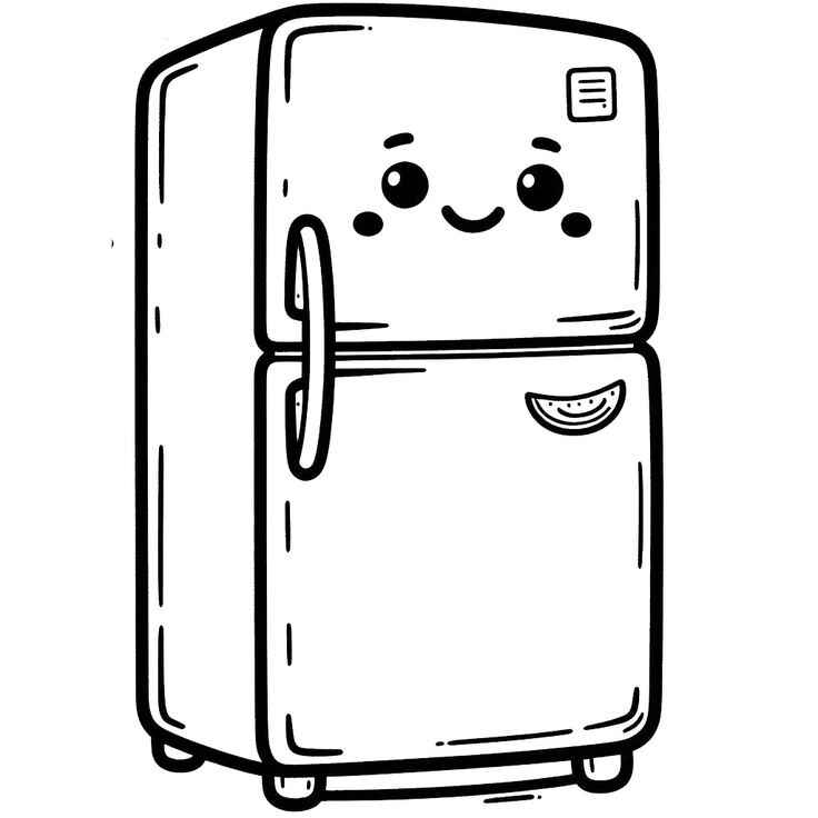 Kühlschrank Ausmalbilder 882