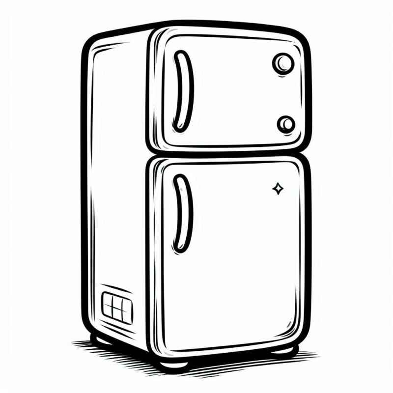 Kühlschrank Ausmalbilder 933