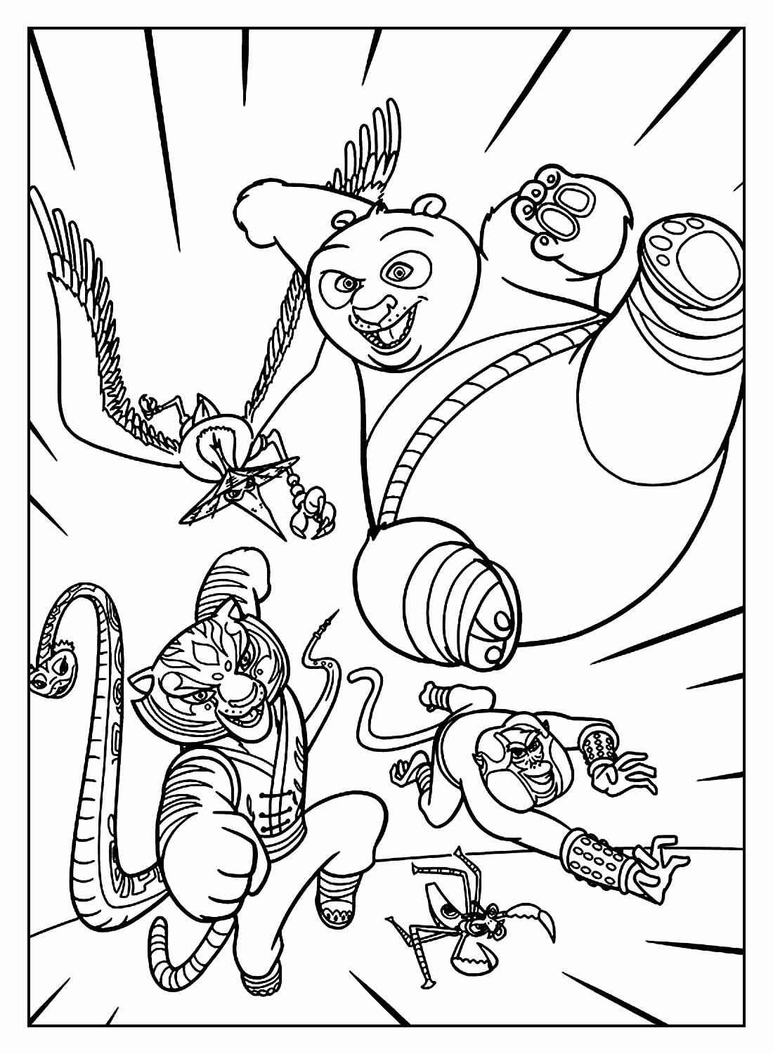 Kung Fu Panda Ausmalbilder 820