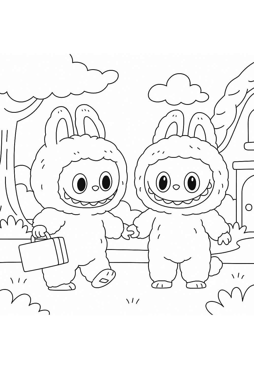 Labubu Ausmalbilder 022