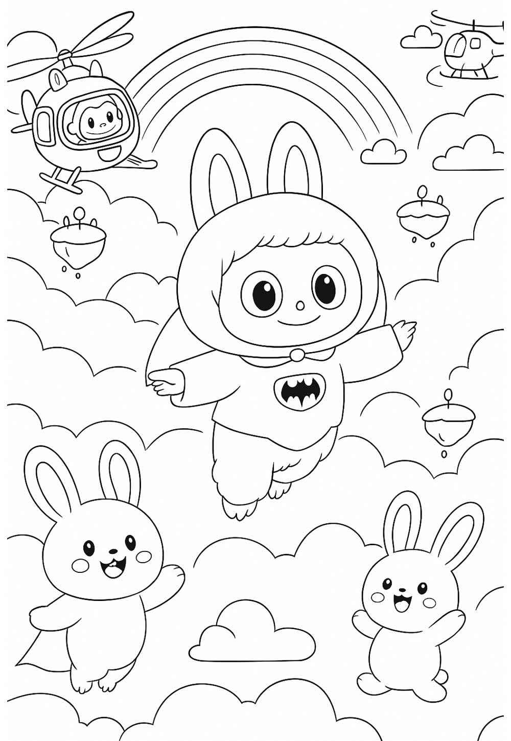 Labubu Ausmalbilder 835