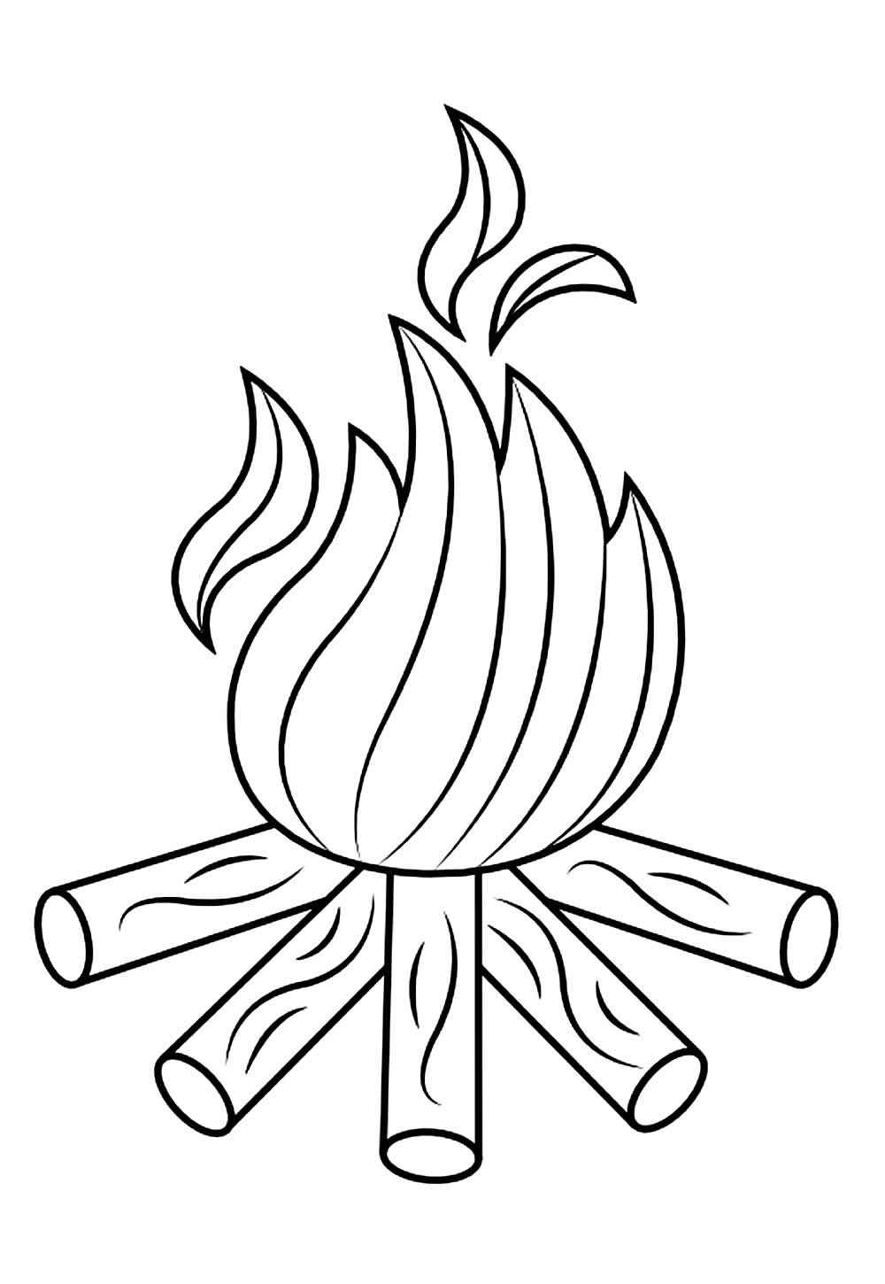 Lagerfeuer Ausmalbilder 097