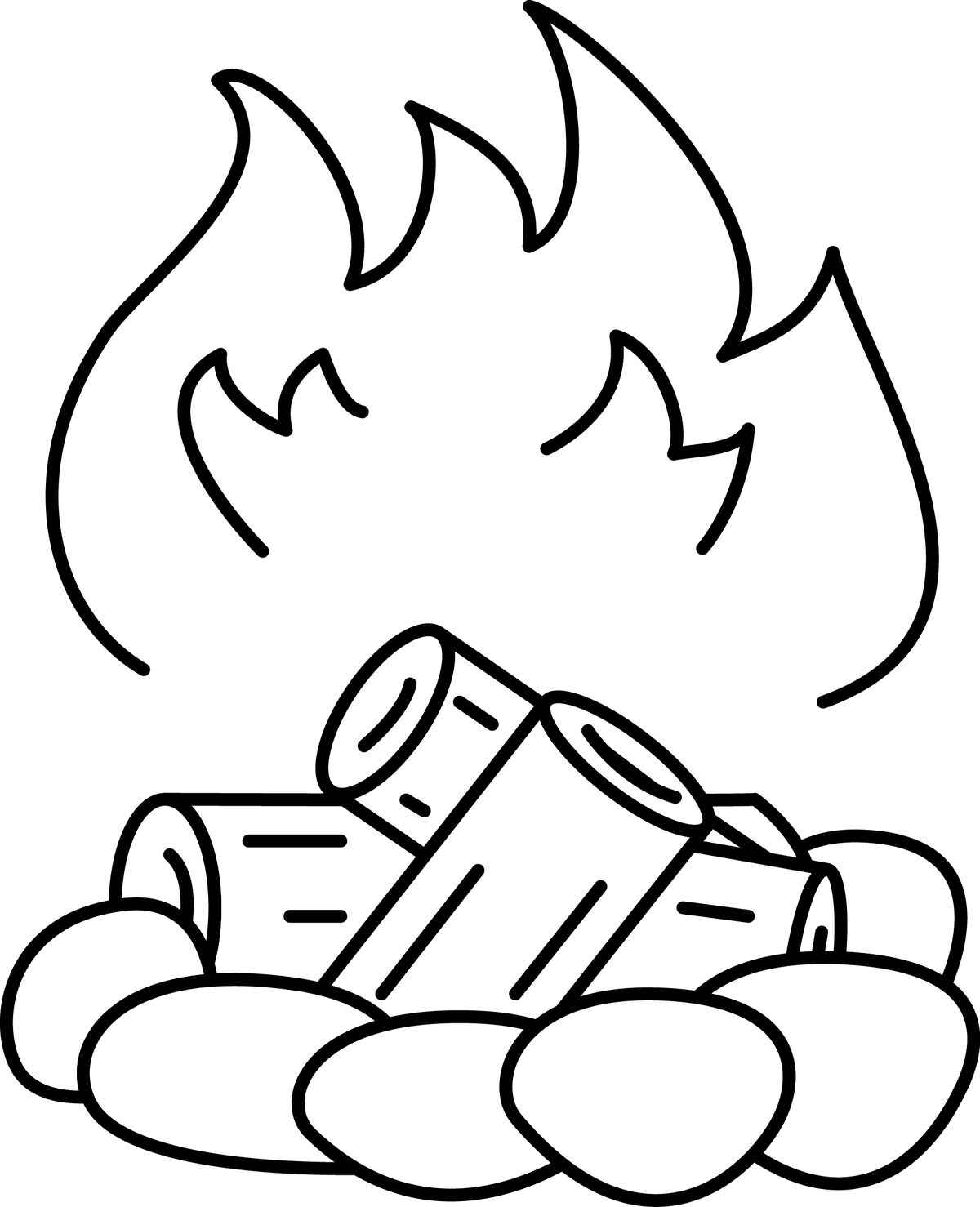 Lagerfeuer Ausmalbilder 174
