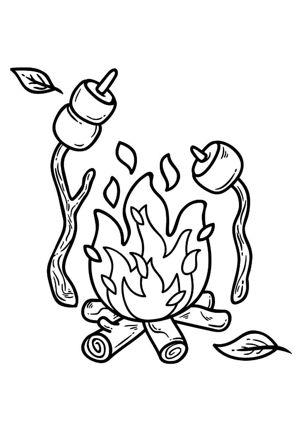 Lagerfeuer Ausmalbilder 188