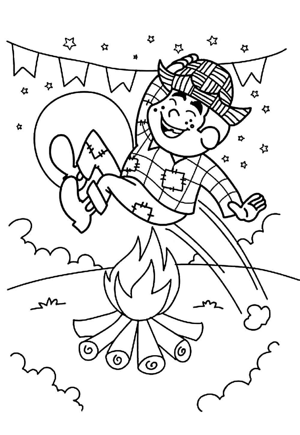 Lagerfeuer Ausmalbilder 569