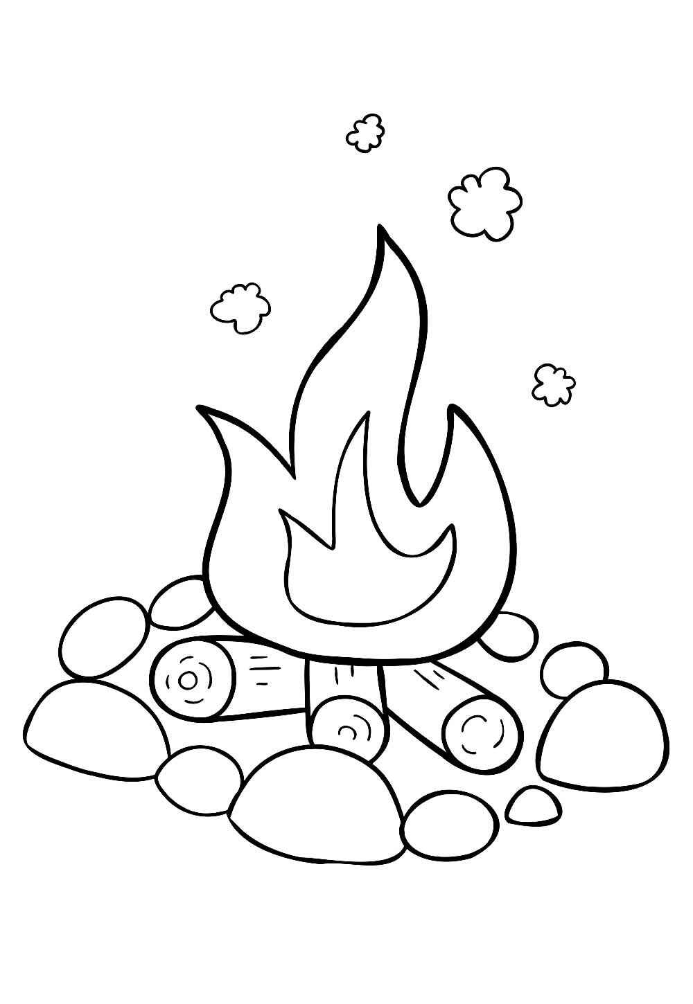 Lagerfeuer Ausmalbilder 586