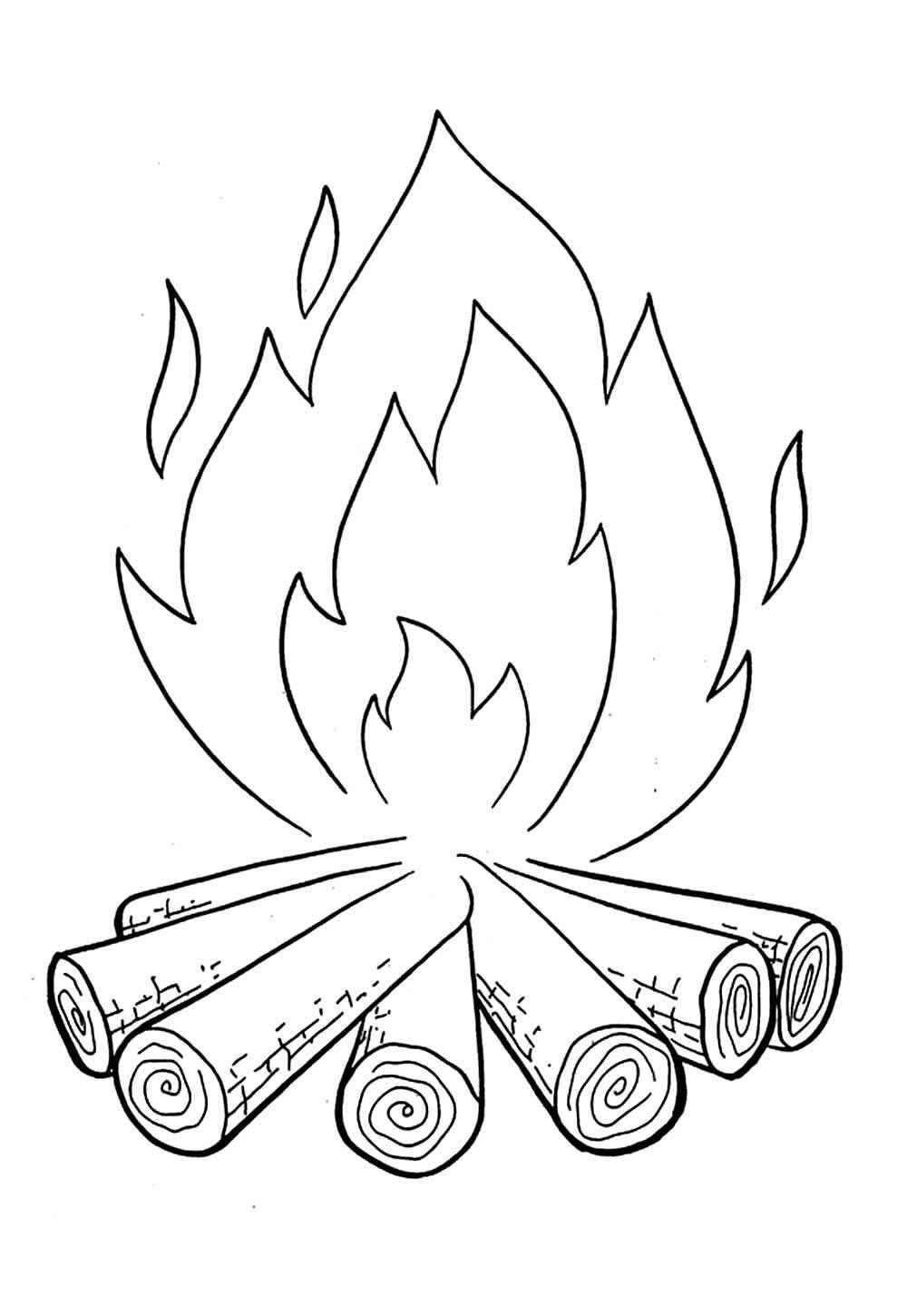 Lagerfeuer Ausmalbilder 671