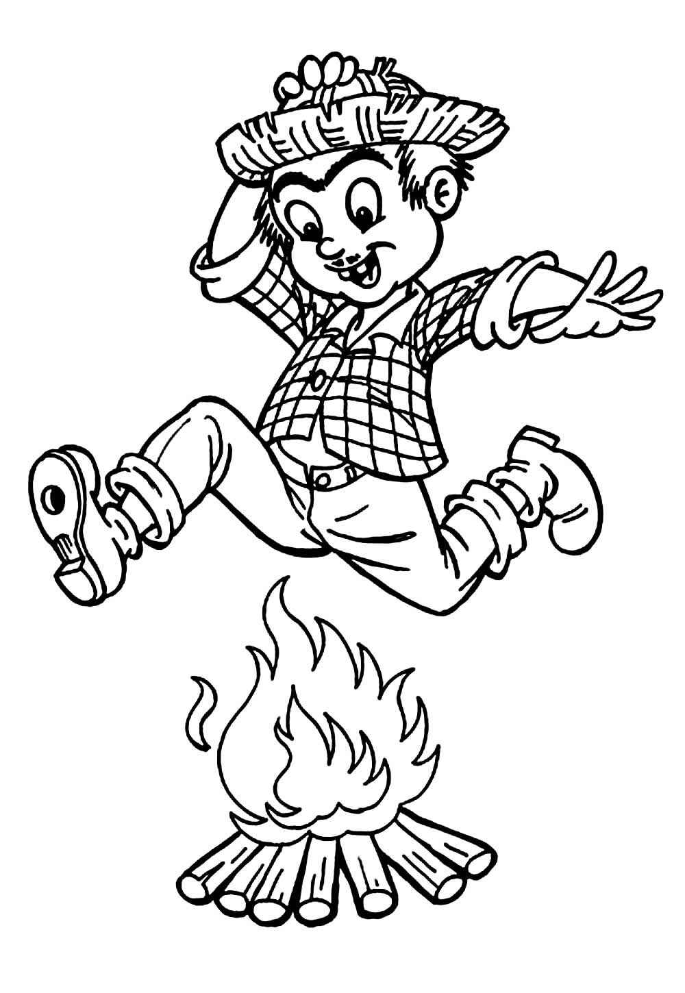 Lagerfeuer Ausmalbilder 803