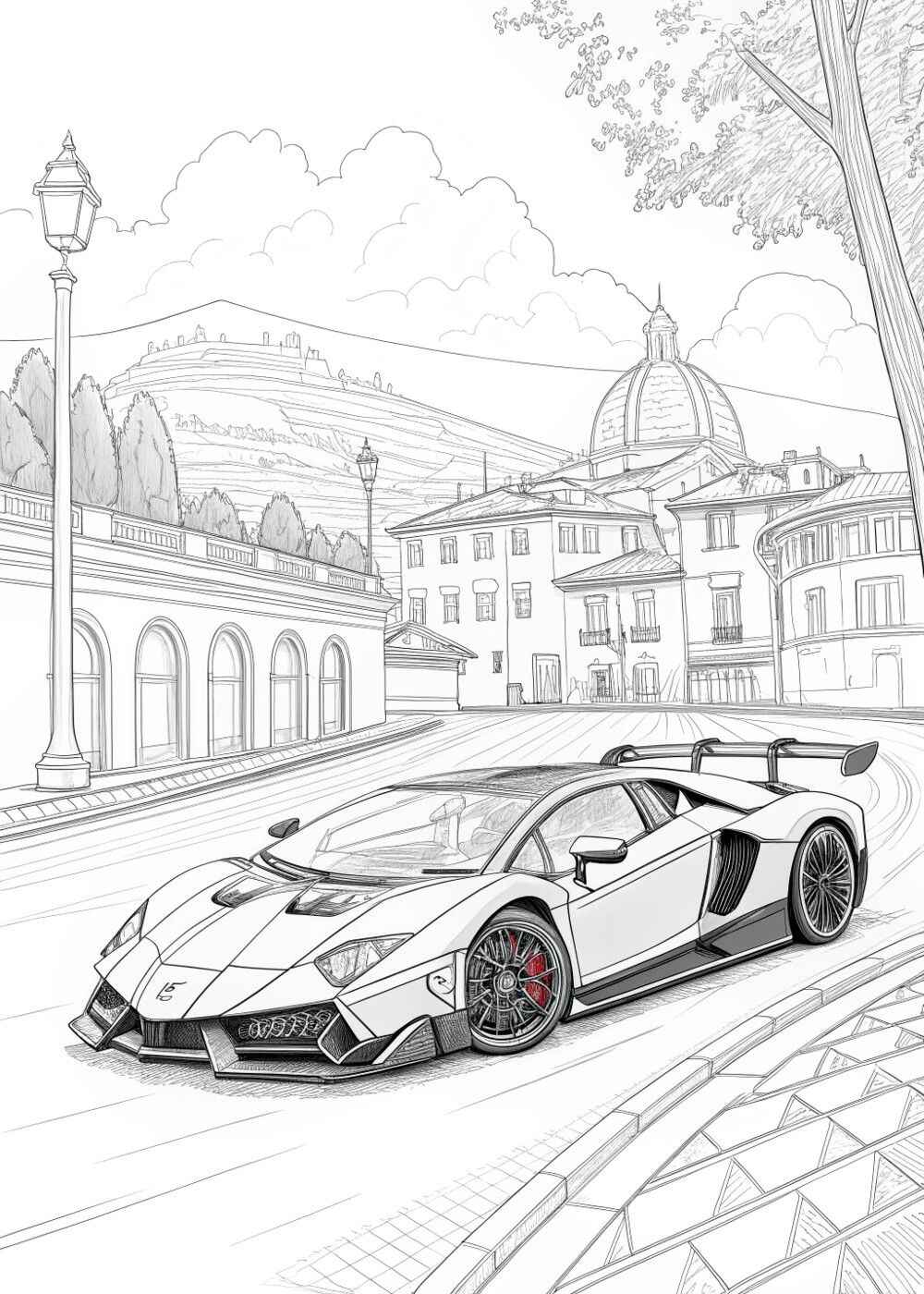 Lamborghini Ausmalbilder 805