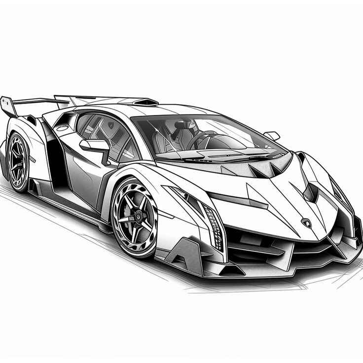 Lamborghini Ausmalbilder 959