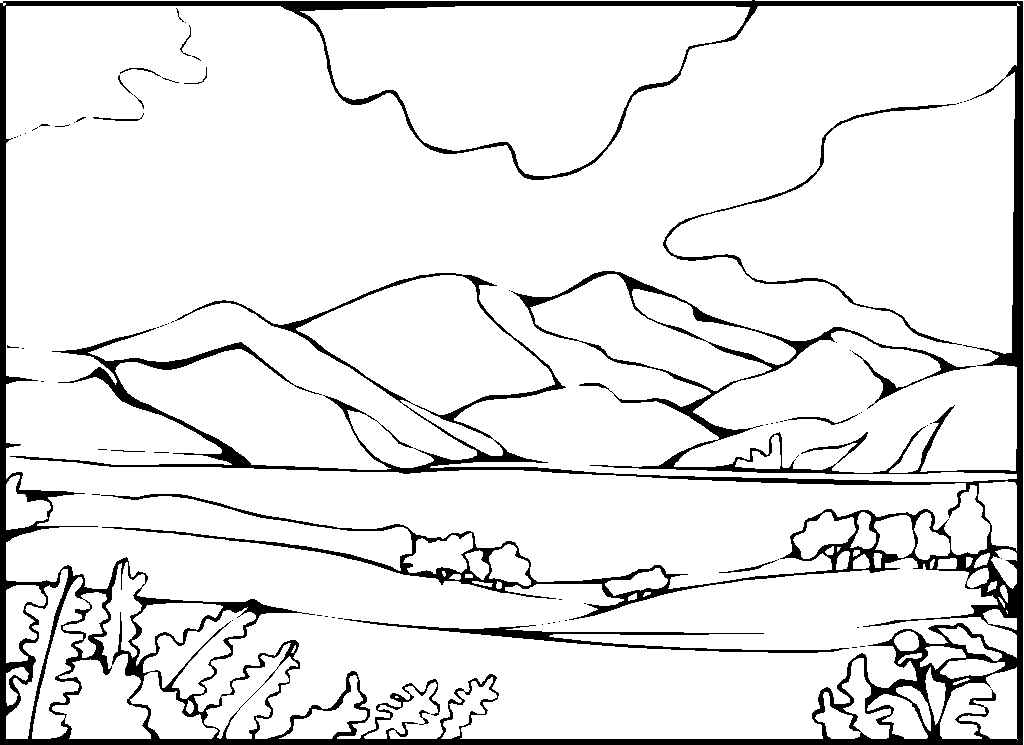 Landschaften Ausmalbilder 371