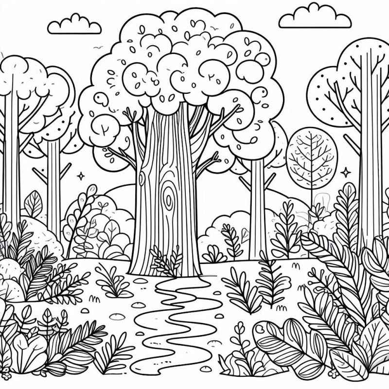 Landschaften Ausmalbilder 451