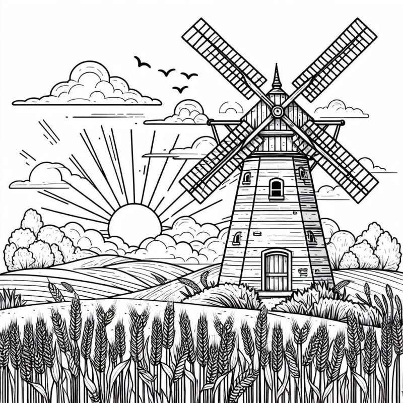 Landschaften Ausmalbilder 814