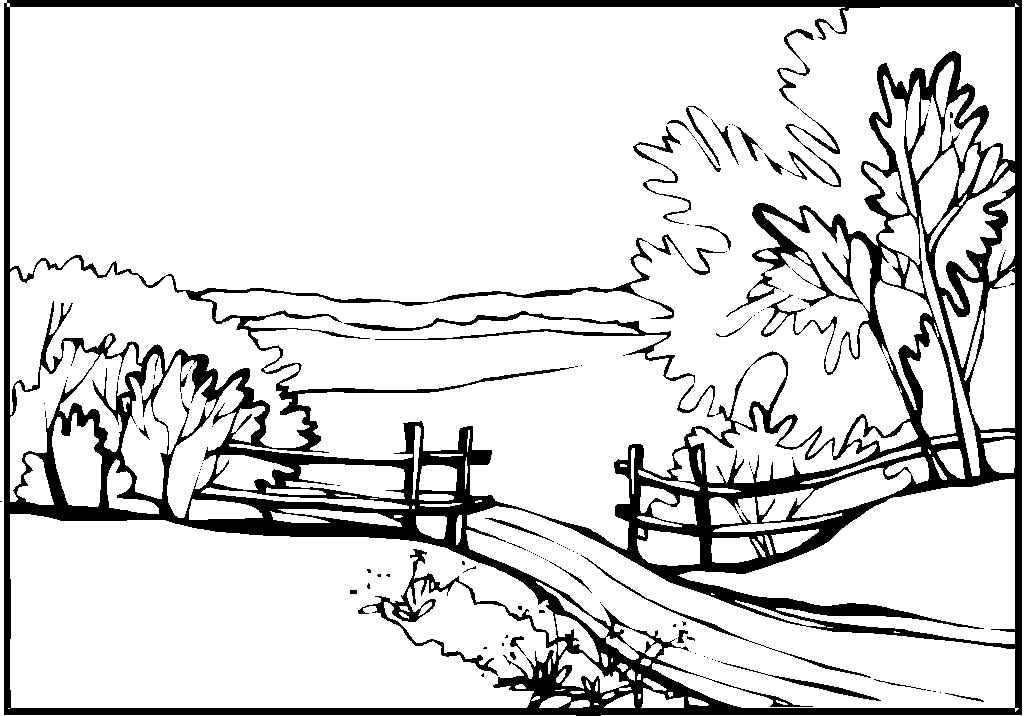 Landschaften Ausmalbilder 828