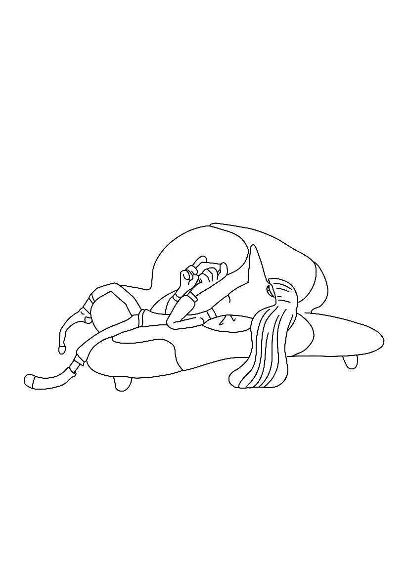 Langeweile von innen nach außen Ausmalbilder 085