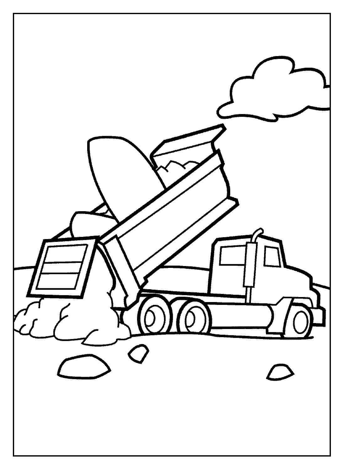 Lastwagen Ausmalbilder 001